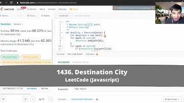 How to Solve "1436 Destination City" on LeetCode? - Javascript