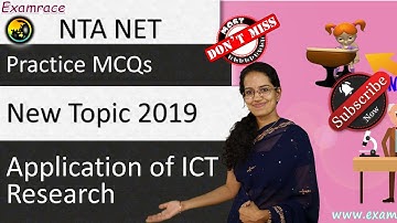 Application of ICT (Testing Tuesdays) - IAS GS/ NTA NET Paper 1 (New Syllabus 2019)
