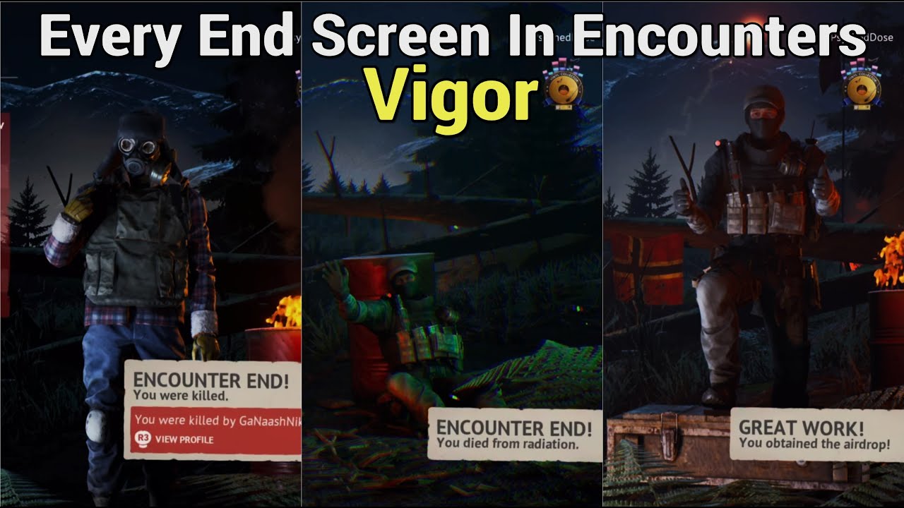 Every End Screen In Encounters In Vigor