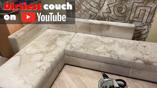 The Dirtiest Couch on YouTube! ASMR Upholstery cleaning screenshot 4