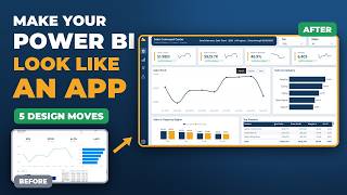 Make Your Power BI Report Look Like an App (5 Design Moves) | Power BI Dashboard Design screenshot 5