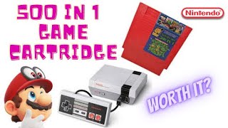 500 in 1 NES Games 8 bit Red Game Cartridge - LIMITED EDITION - Review! Double Dragon Nintendo Mario screenshot 1