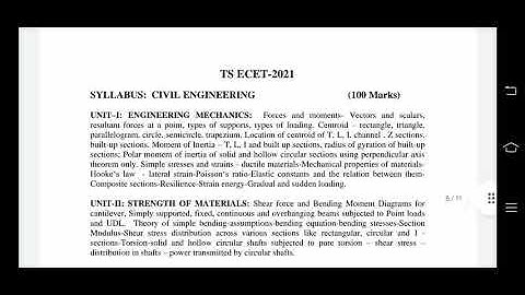 TS-ECET-2021 || CIVIL ENGINEERING SYLLABUS|| WAHEED || Marks Weightage@Civilstuffbywaheed