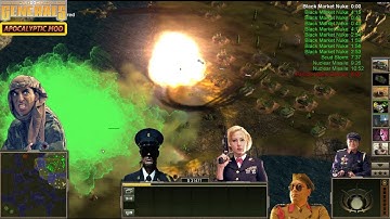 GLA Stealth vs 7 Random! C&C Generals Zero Hour Apocalyptic mod.