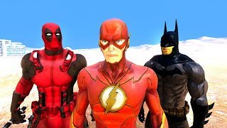 FLASH VS DEADPOOL VS BATMAN   Süper Kahramanlar