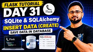 Flask Tutorial #31 - CRUD Create Operation | Insert Data with Flask-SQLAlchemy
