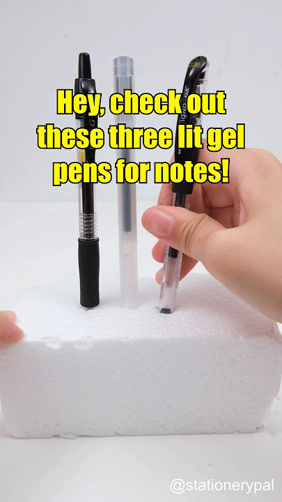 Hey, check out these three lit gel pens for notes! #shorts