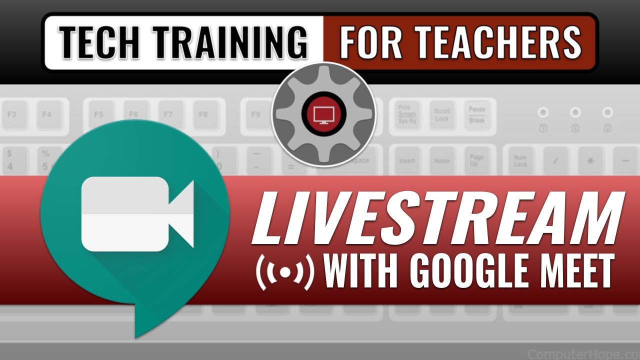 Live stream from a Google Meet Meeting to : Everything you