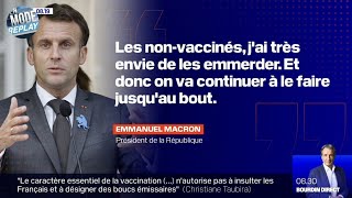 Macron Charge Les Non-Vaccinés: 