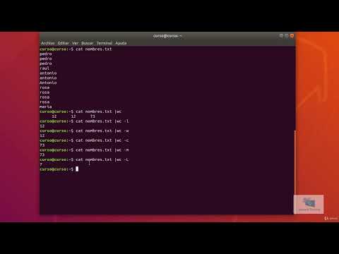 Video: ¿Cómo se cuentan las palabras en Linux?