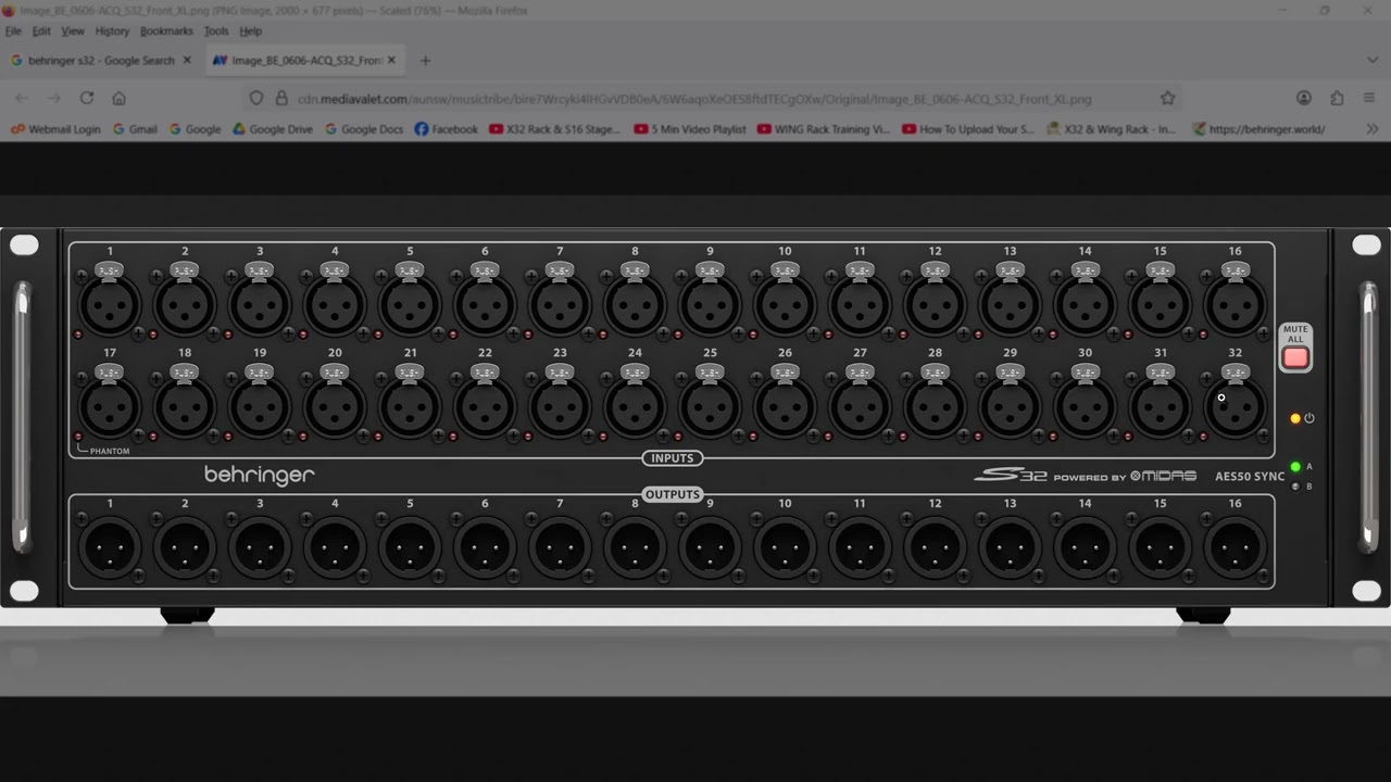 Using Two S16s With A SD8 To Feed My X32 Rack - YouTube