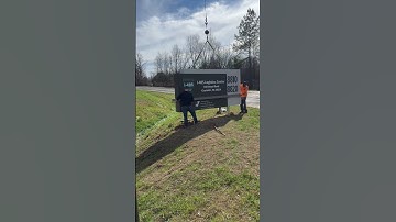 **INSTALLATION OF -Monument Sign for I-485 Logistics Center of Charlotte - JC Signs 2024**