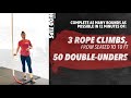 Seated Rope Climb Double-Under Tips: CrossFit WOD 220720