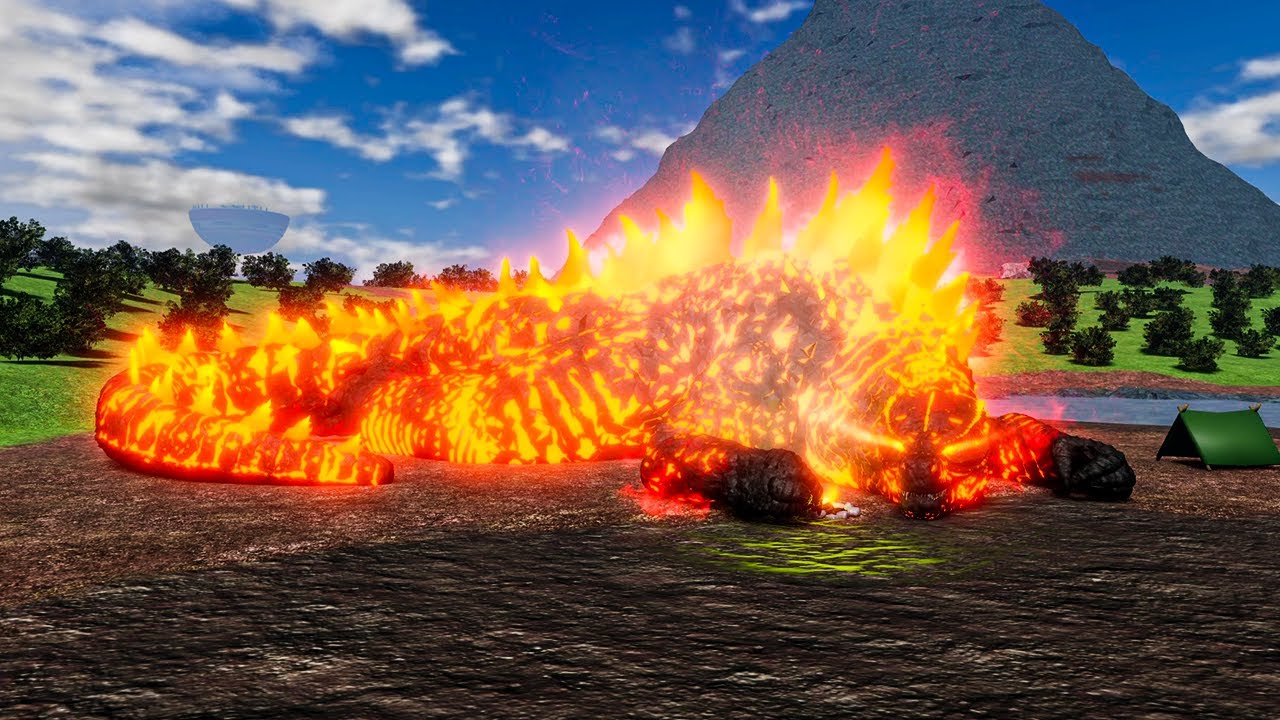 Playing as THERMO GODZILLA 2024 - Roblox Age of Titans Gameplay 