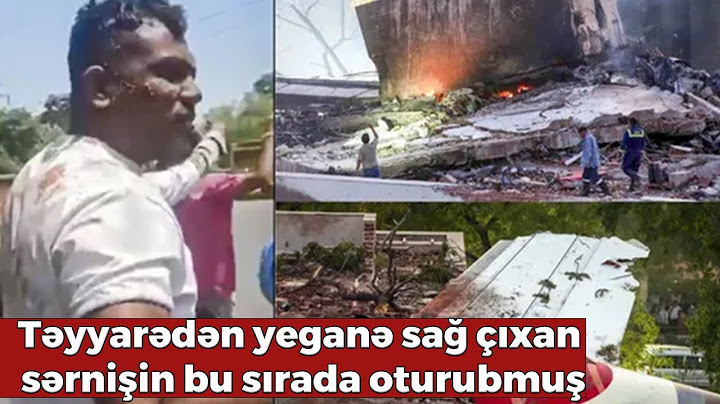 Təyyarədən yeganə sağ çıxan sərnişin bu sırada oturubmuş