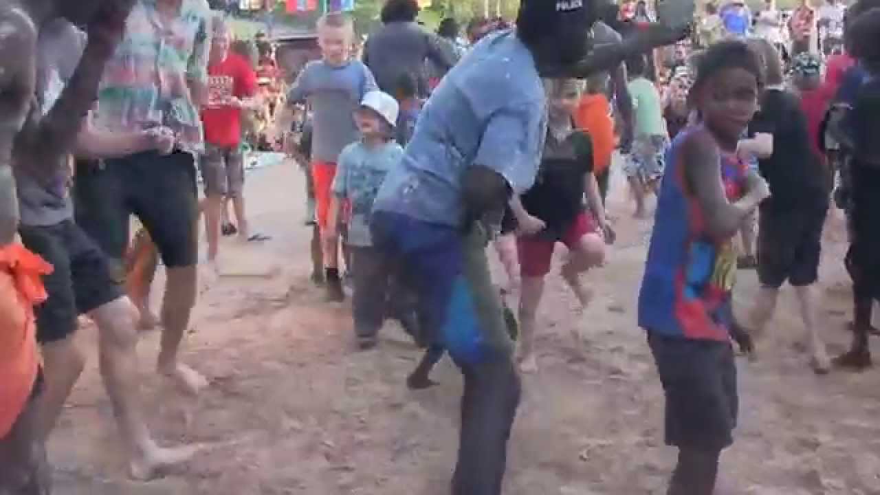 Bininj Gunborrk dancers from Jabiru   The encore last song & dance Mahbilil Festival 2014