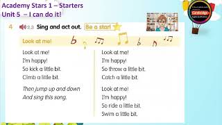 Academy Stars 1 - Starters _ Unit 5 - I can do it! _ Lesson 1 - Vocabulary _ Look at me! - song