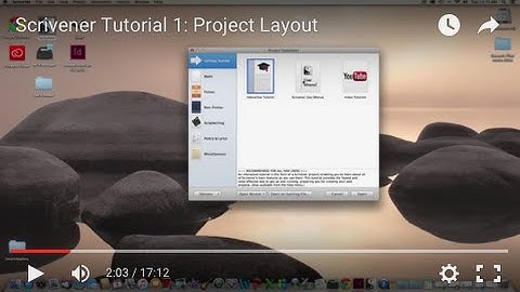 Scrivener Tutorial 1: Project Layout