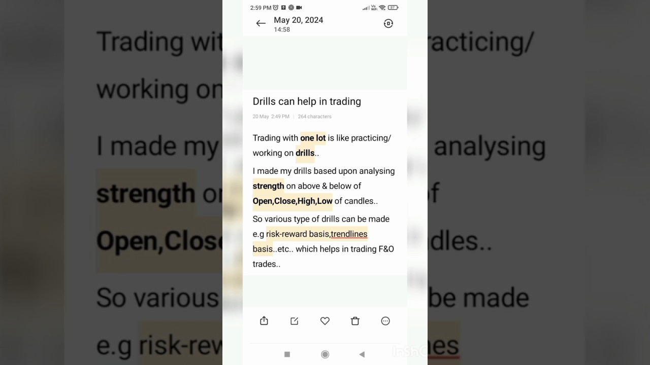 Drills can improve trading 
