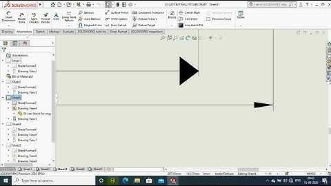 CHANGING ARROW SIZE AND STYLE  DRAFTING  SOLIDWORKS 2020