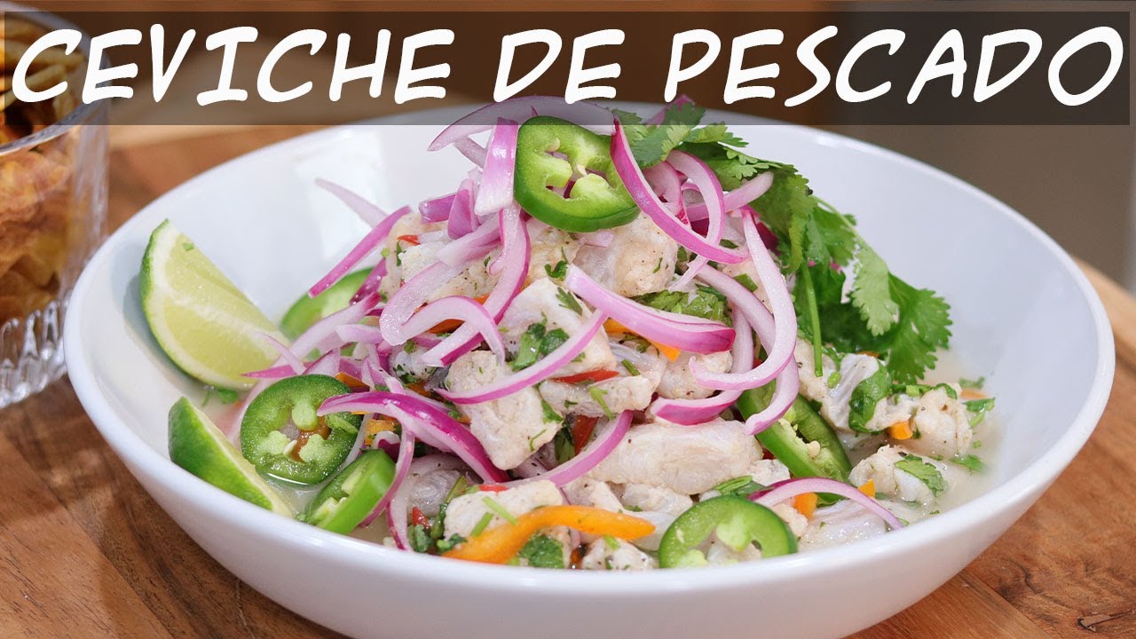 CEVICHE DE PESCADO MUY SALUDABLE