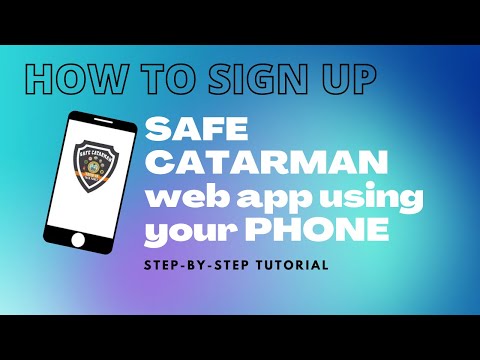How to Sign up at SAFE CATARMAN web app using your PHONE | GELicious Mind