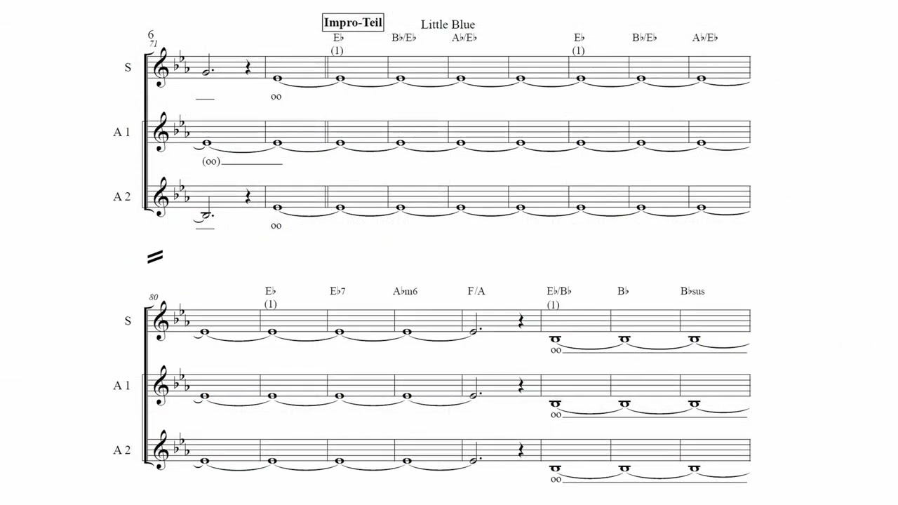 Jacob Collier - Little blue (Easy Choir Arrangement)