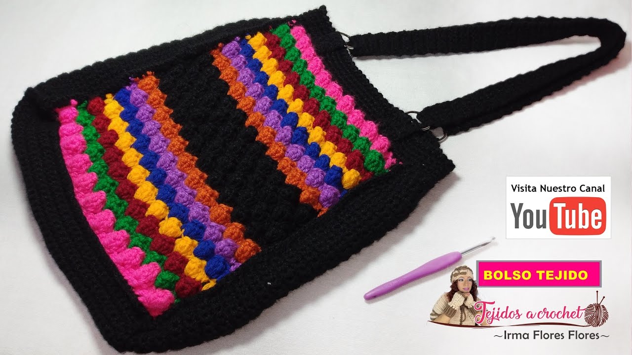 CARTERA TEJIDAS EN CROCHET FACIL CON LANAS SOBRANTES/1º PARTE DE LA CARTERA  - YouTube