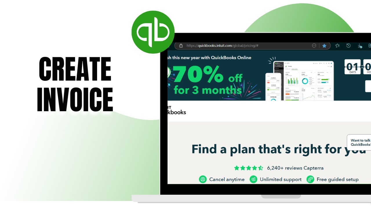 HOW TO CREATE INVOICE ON QUICKBOOKS - YouTube