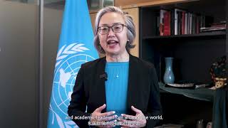 Director of the UNITAR Division for Prosperity intoducing the Global Youth Leadership Programme