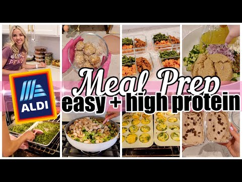 *NEW* EASY HIGH PROTEIN MEAL PREP SPRING 2024 ALDI MEAL PREP TIFFANI BEASTON HOMEMAKING 2024