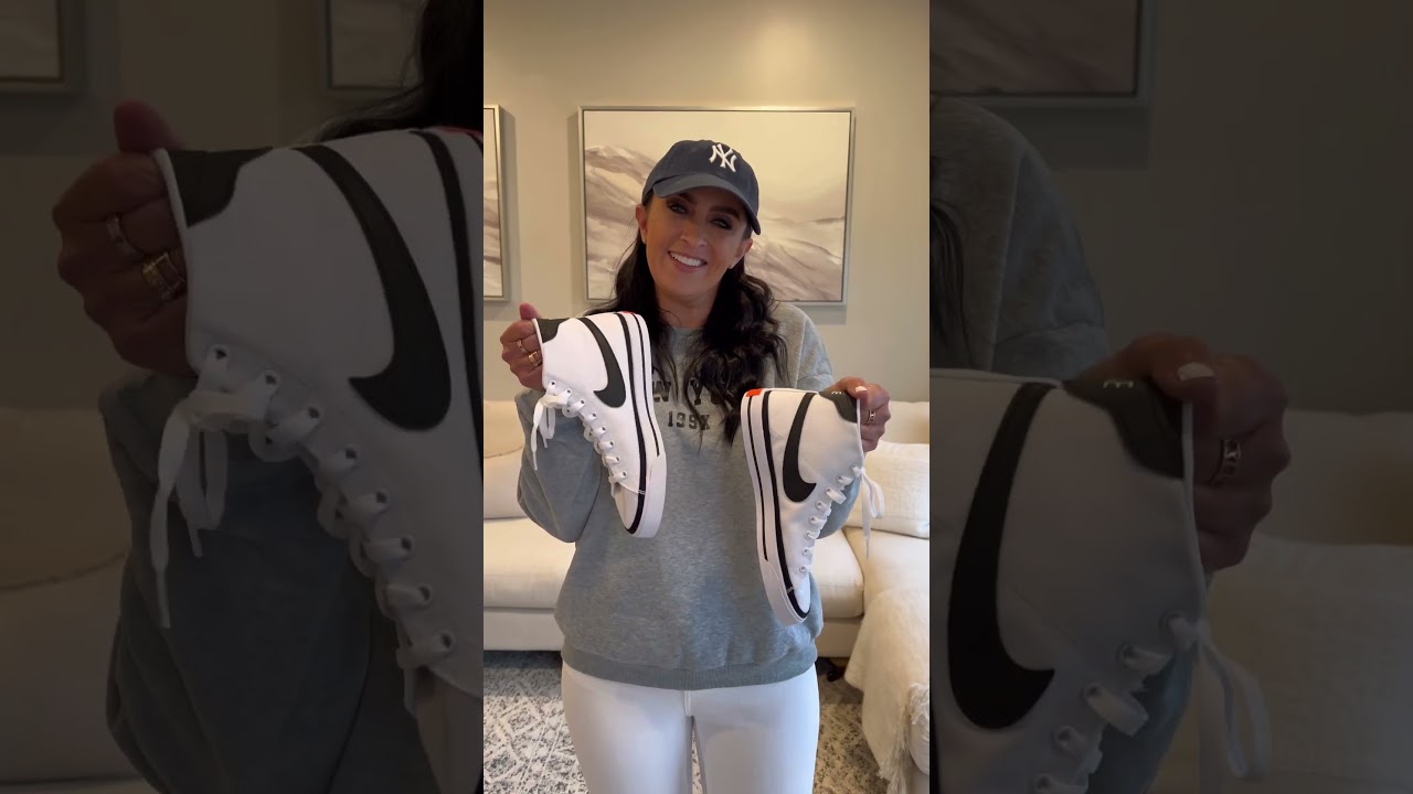 Идеи образов с женскими кроссовками Nike Court Legacy Mid