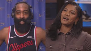 James Harden Didnt Like Taylor Rooks Calling Him Old
