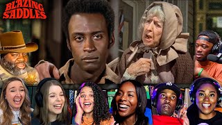 TOP "Up yours, N****" Reactions! Blazing Saddles (1974) Movie Reaction *First Time Watching*