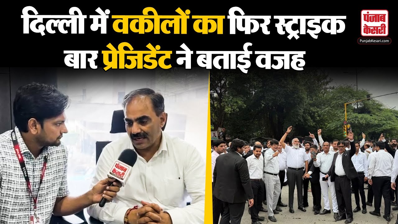 Delhi Lawyer's Strike: दिल्ली में फिर से वकीलों की हड़ताल शुरू, Bar President ने बताए मुख्य कारण