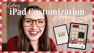 iPadOS 16 Customization - Customizing my iPad With an Aesthetic Christmas Theme | Vlogmas Day 2 screenshot 5