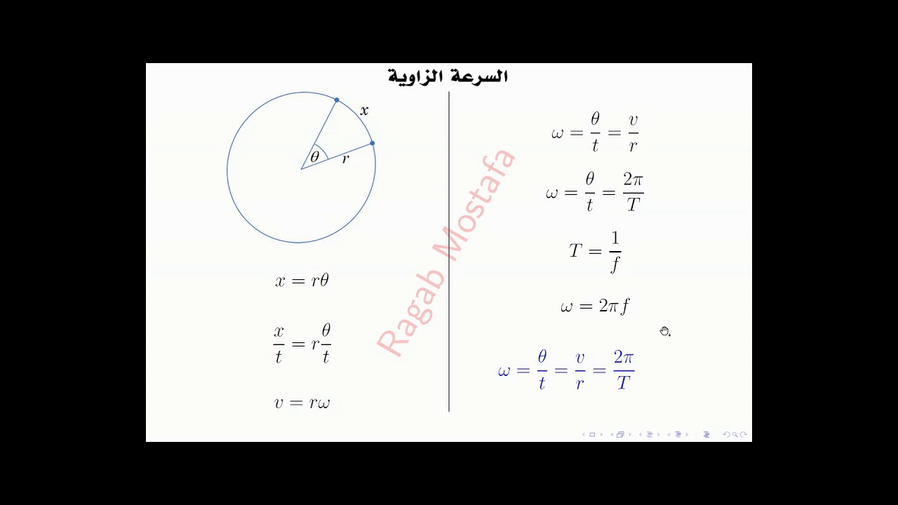 السرعة الزاوية
