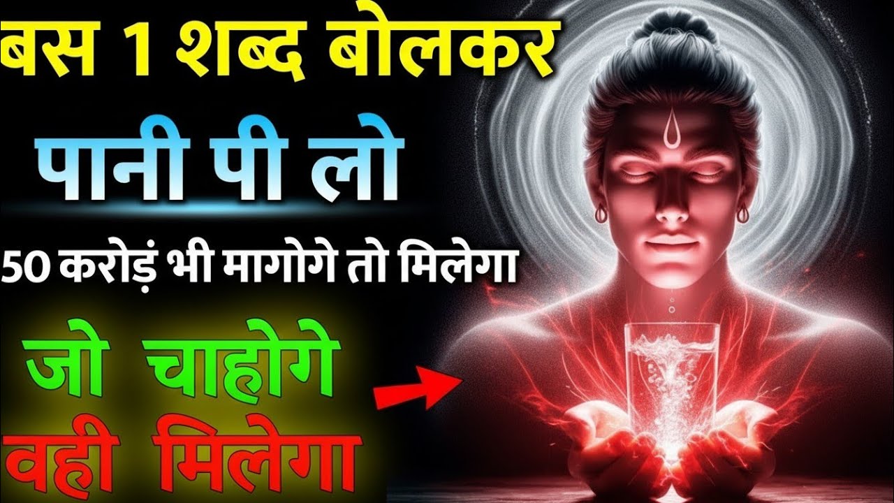 सिर्फ 1 शब्द बोलकर अभी पानी पी लो, जैसाचाहोगे वैसा होगा सारी इच्छा पूरी होगी #wishes