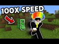 Minecraft at 100x SPEED?!