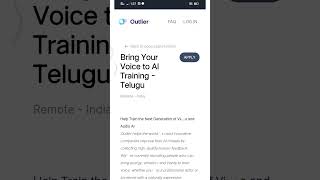 మీకు తెలుగు వస్తే చాలు!Part-Time Job 🏡|Telugu &amp; Coding Jobs on Outlier.ai 💰|Instant Payment! #shorts