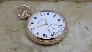 Serviced C. 1900 Revue 16 Size Pocket Watch Dennison D Filled Case