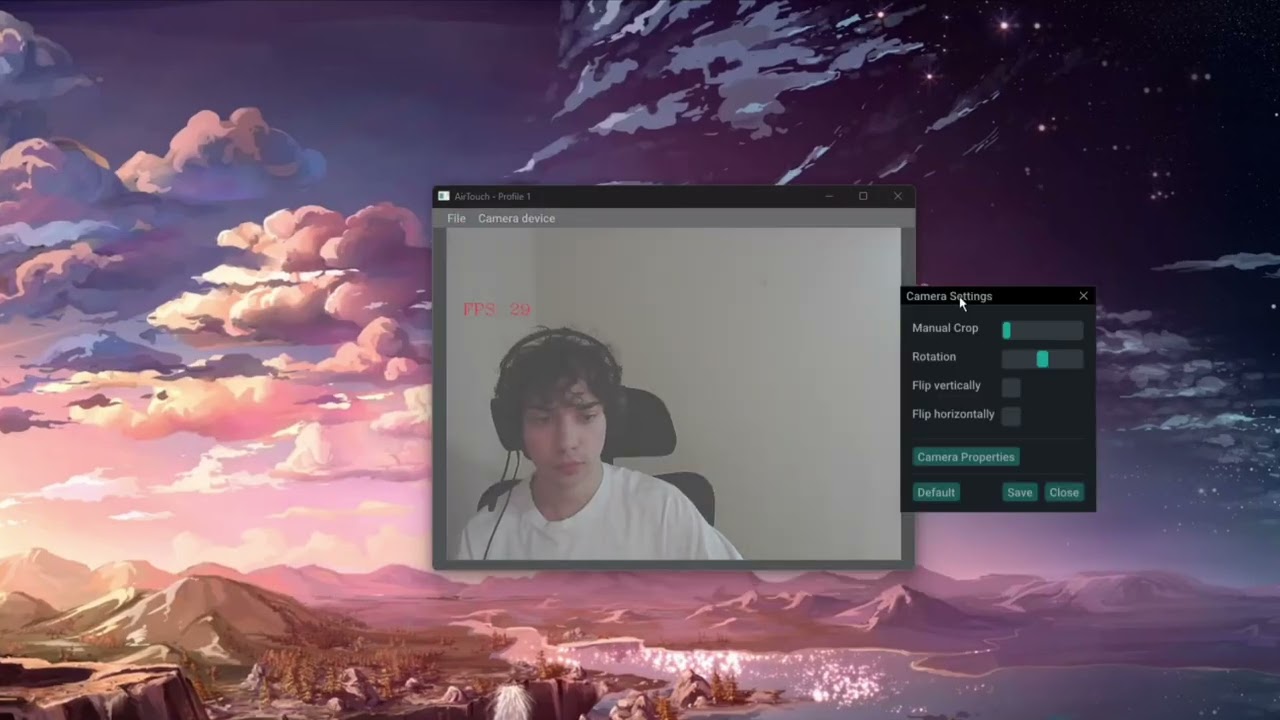 AirTouch Camera Settings: Crop, Rotate and Tune Your Webcam