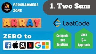 1  Two Sum | Zero to FAANG Kunal | Assignment Solution | Leetcode