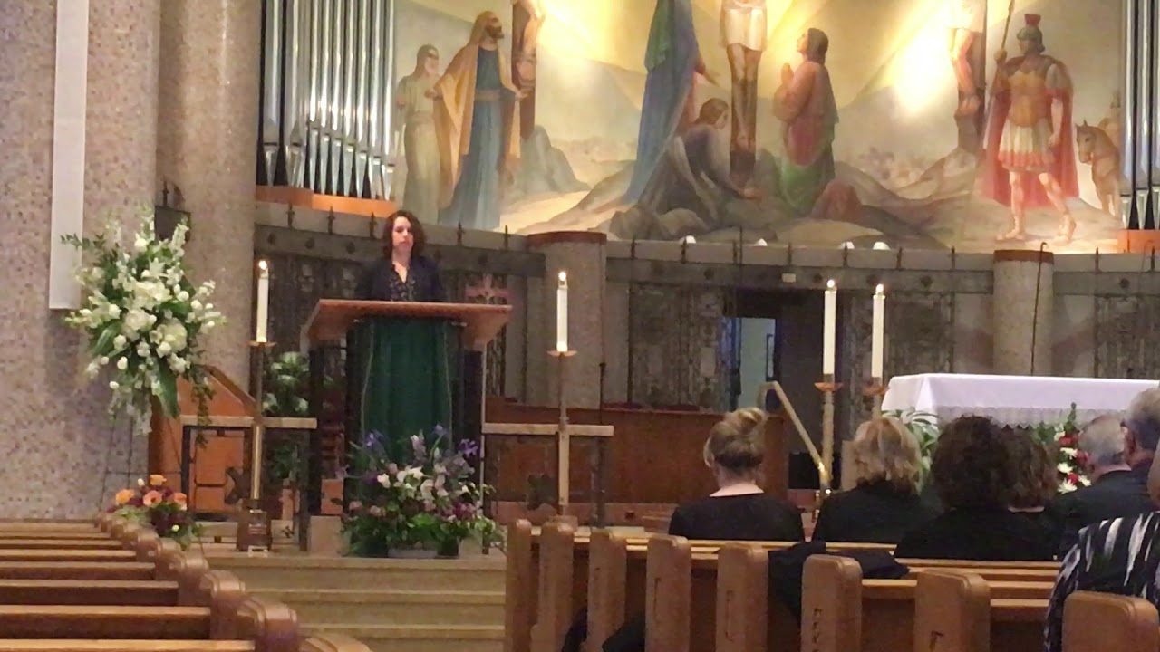First Reading at the Funeral of Sadie A., February 19, 2019