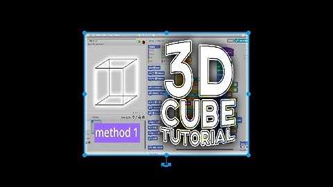 How to make 3D cube in scratch