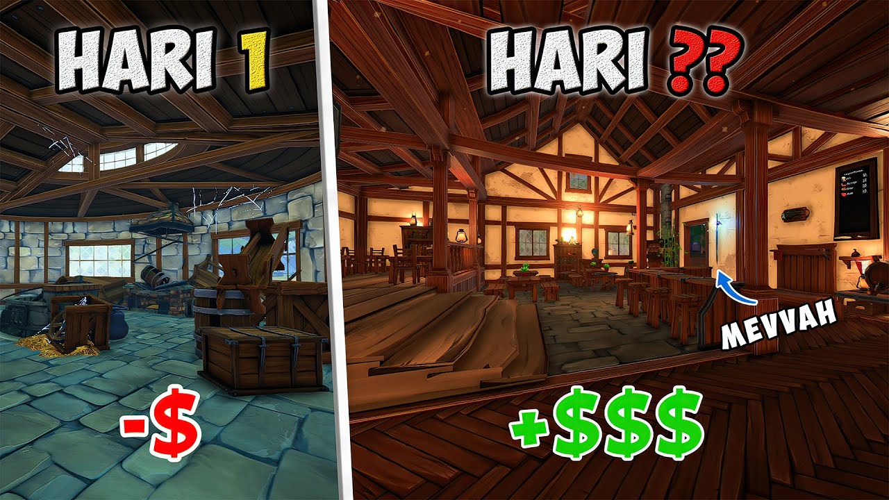 Gua Membuka Bisnis Dari GUBUK REYOT Menjadi TAVERN MEWAH di Tavern Manager Simulator