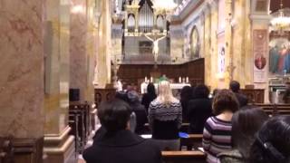 Mass with Local Christians in Jerusalem