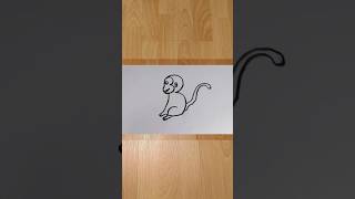 Monkey drawing with 3 #monkeydrawing #discover #drawing #art #keşfet