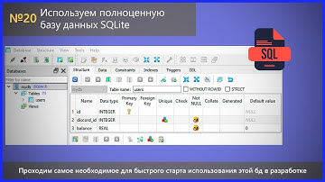 Начинаем работу с SQLite, базовая структура бд и операторы запросов. Разработка Discord ботов №20.