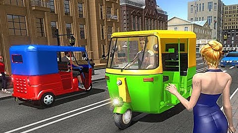 Modern Tuk Tuk Auto Rickshaw: Free Driving Games - Career City Level 4